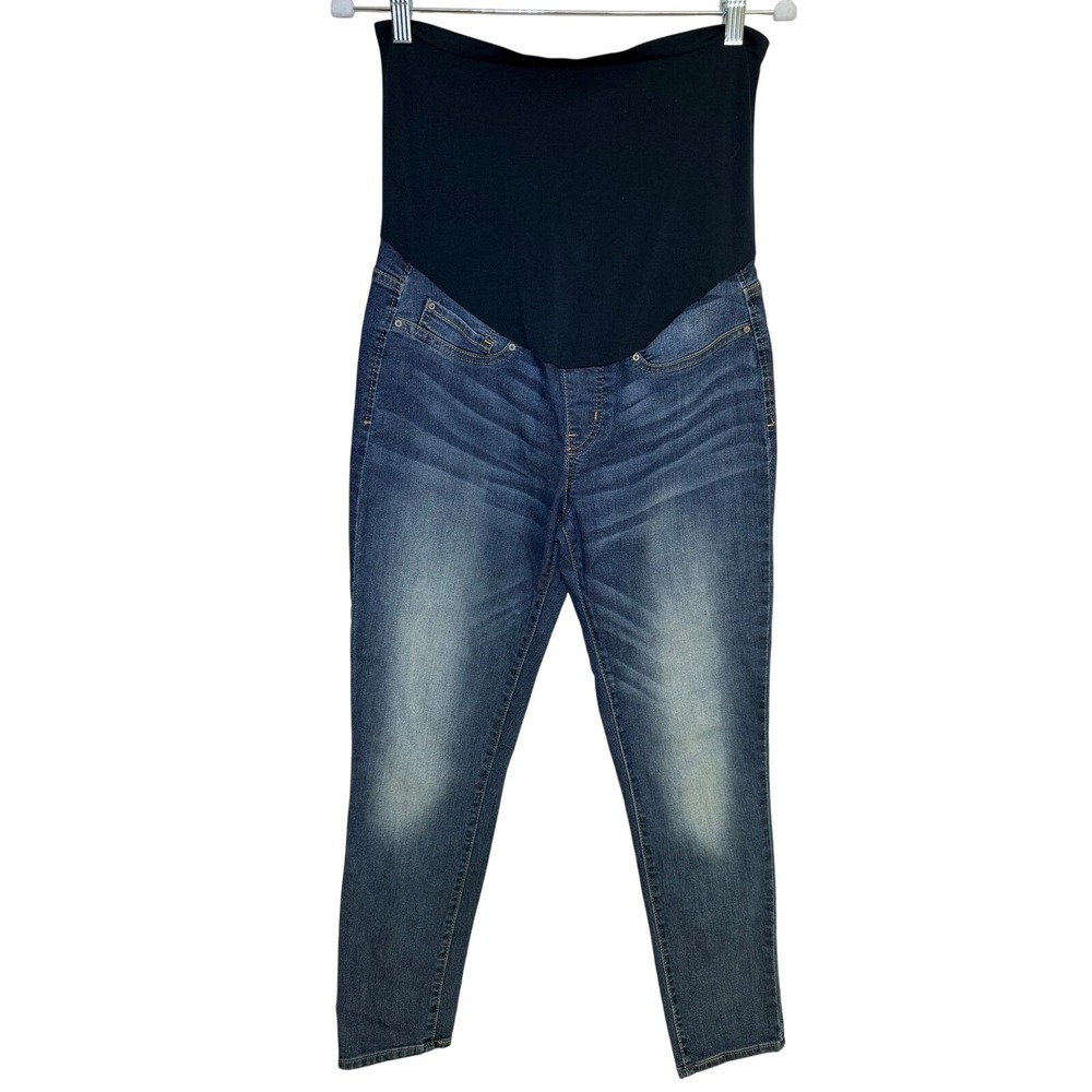 Levi Strauss Maternity Women Medium Blue Ankle Skinny Jeans